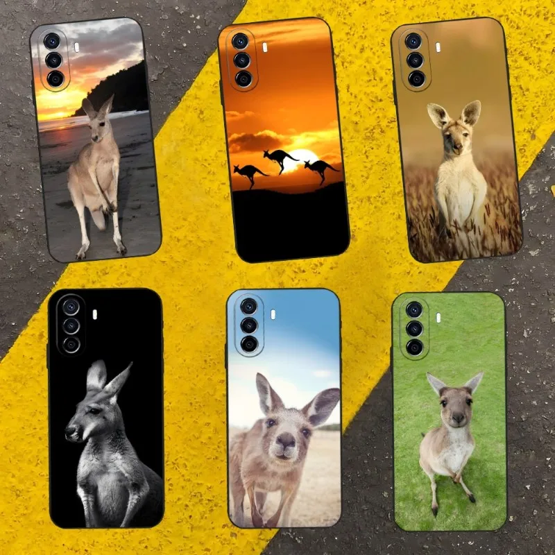 

Cute Kangaroo Phone Case For Honor X20 X9 30 10 60 Pro 50 20i 70 SE V9 X30 V40 V30 V20 X10 Max Shockproof Back Cover