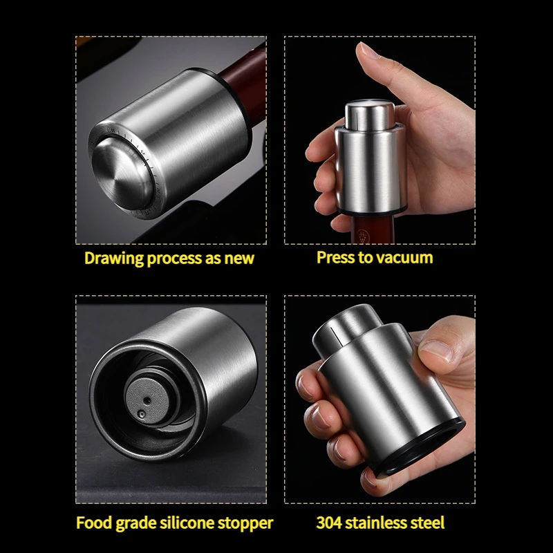 1 шт. вакуумный пресс для вина пробка бутылки кухонные аксессуары из нержавеющей