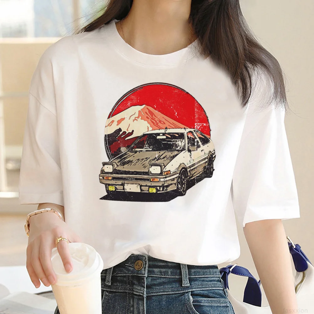 

Initial d Tee women comic tshirt female funny manga clothing