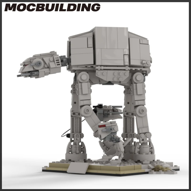 

AT-AT Attack Small Size Moc Build Block Imperial Army Space War Bricks Movie DIY Model Kid Toys Birthday Gift Playset Present