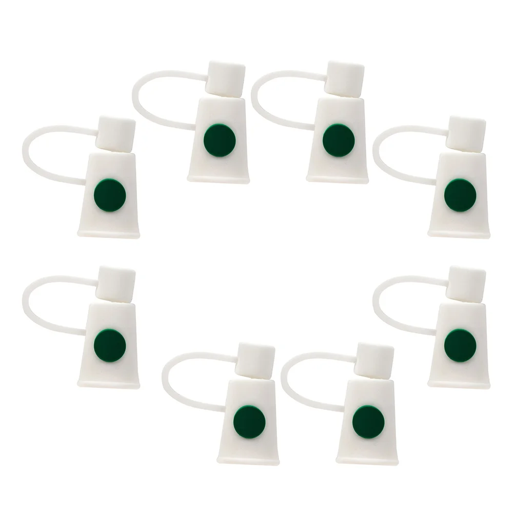 

Straw Tips Silicone Caps Cover Reusable Drinking Covers Anti Lids Tip Protector Silencers Metal Lid Party Capcute Toppers Coffee