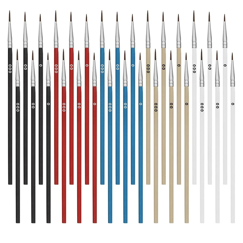 60 шт. миниатюрные кисти для рисования 5 цветов