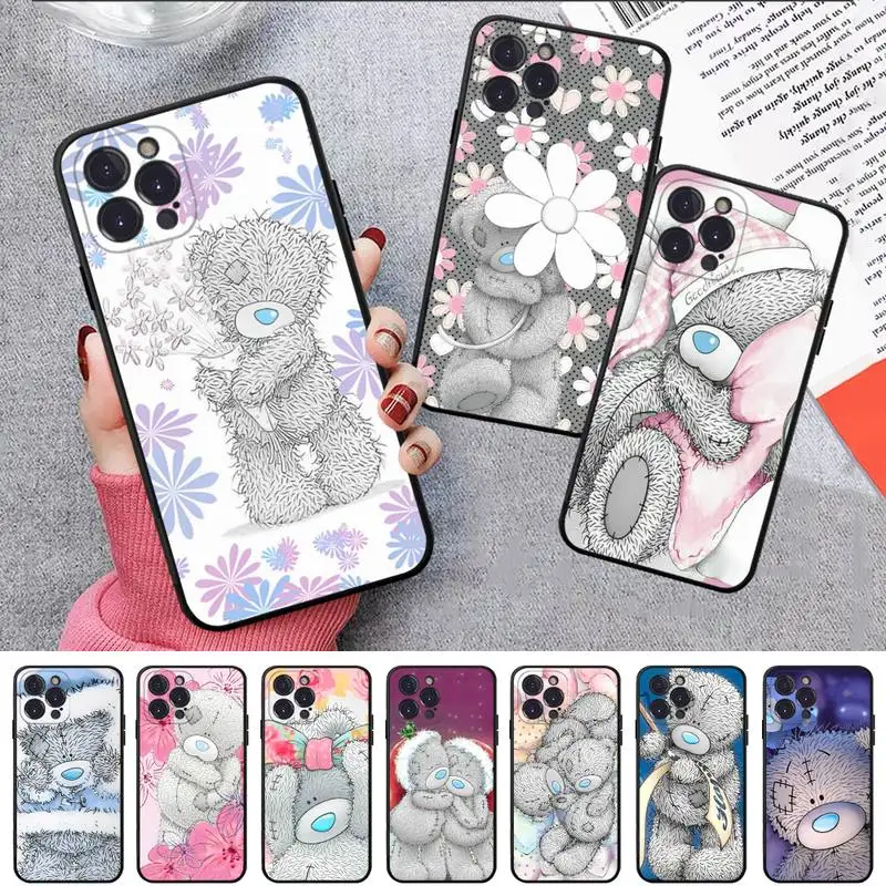 

cute tatty teddy bear Phone Case For iPhone 14 11 12 13 Mini Pro XS Max Cover 6 7 8 Plus X XR SE 2020 Funda Shell