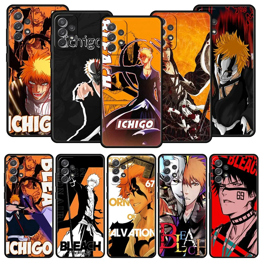 

Отбеливающий телефонный чехол Kurosaki Ichigo для Samsung Galaxy A51, A71, A21S, A12, A11, A31, A52, A41, A32, A01, A23, A33, A53, A73, A03S, A13, тонкий Чехол
