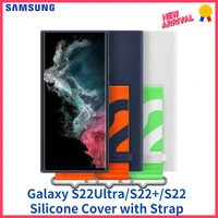 original samsung galaxy s22 ultras22s22pluss22 silicone cover with strap