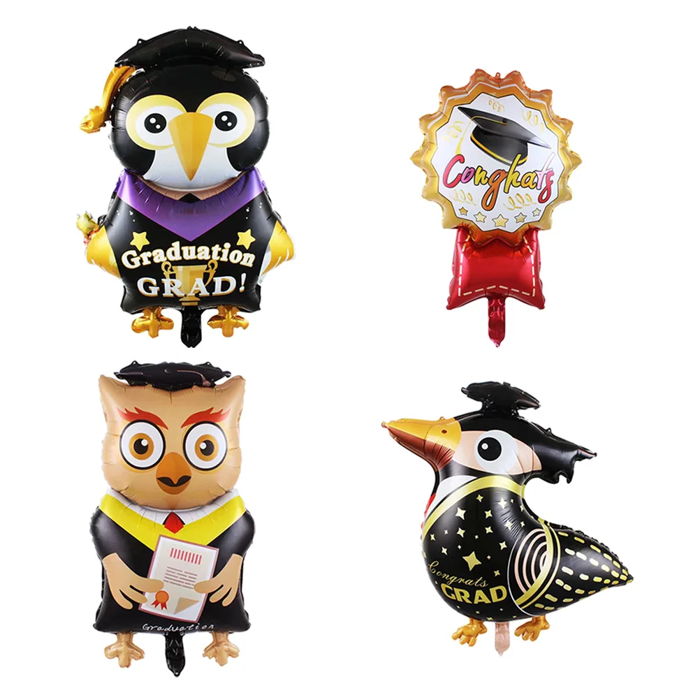 

4 Pcs Graduation Party Balloons Decorations Party Supplies Balloon Aluminum Foil Balloon Toy Decorate