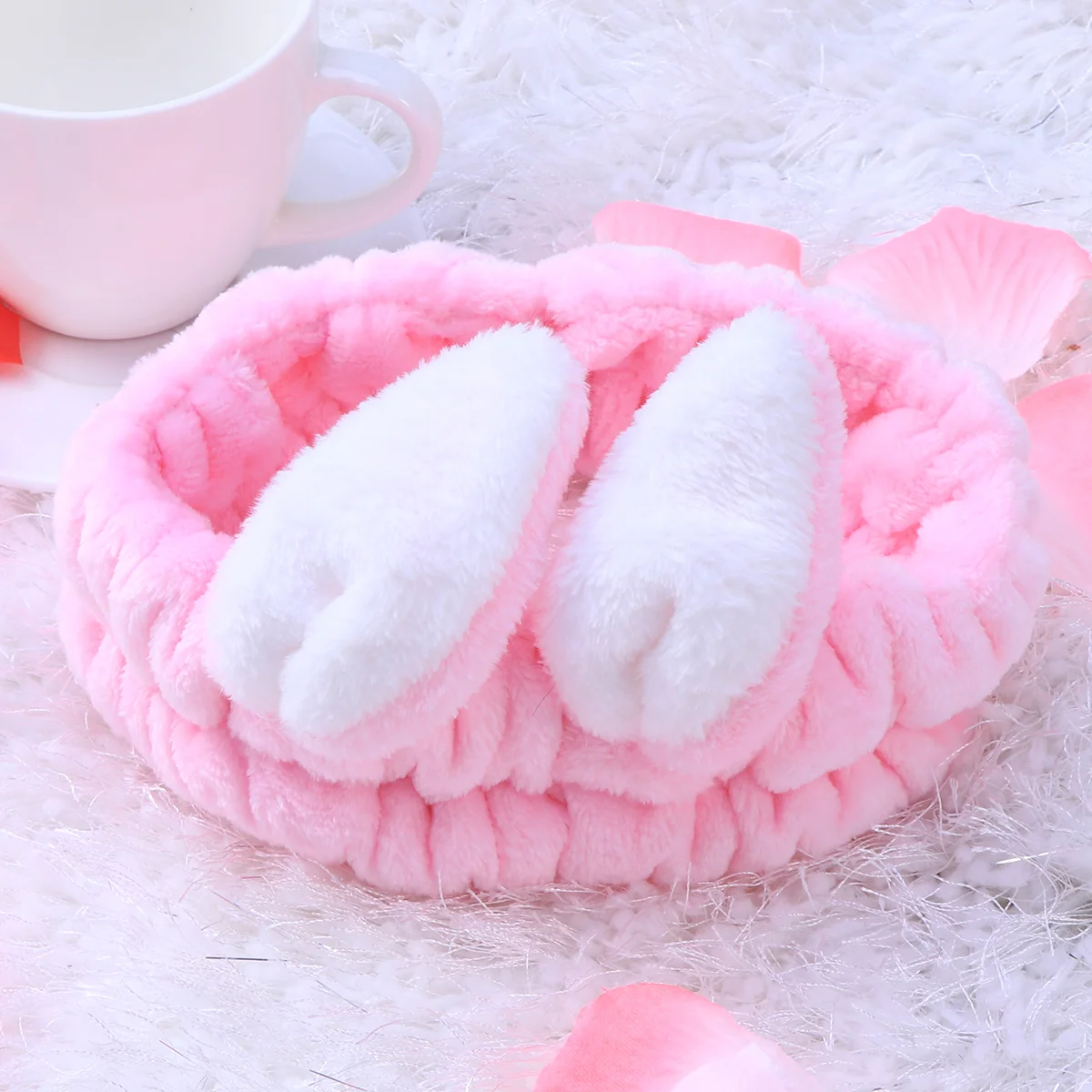 

Headband Spa Bunny Headbands Makeup Rabbit Face Ears Women Ear Cute Facial Shower Washing Plush Hairbands Hairband Kids Wash