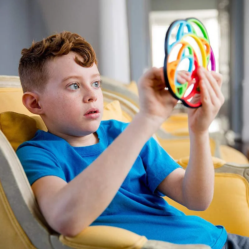 

Brain Game Moon Spinner STEM Toy Fidget Brainteaser Puzzle Ring