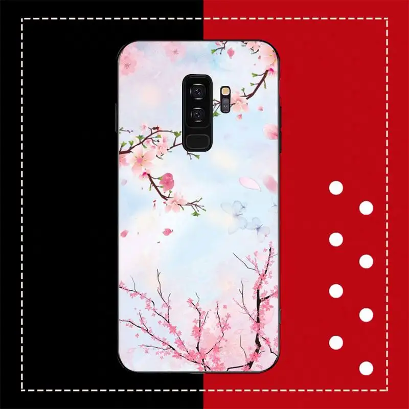 Peach blossom Phone Case for Samsung S20 lite S21 S10 S9 plus for Redmi Note8 9pro for Huawei Y6 cover