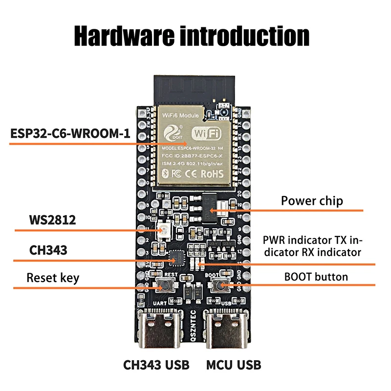 Флэш-карта памяти диагональ экрана-1 шт. флэш-плата WIFI6 BLE Zigbee со сверхнизким