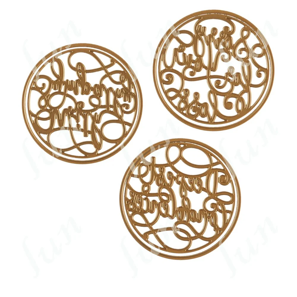 

Sympathy Calligraphic Sentiment Metal Cutting Dies Diy Scrapbooking Cut Die Paper Cards Craft Knife Mould Blade Punch Stencils