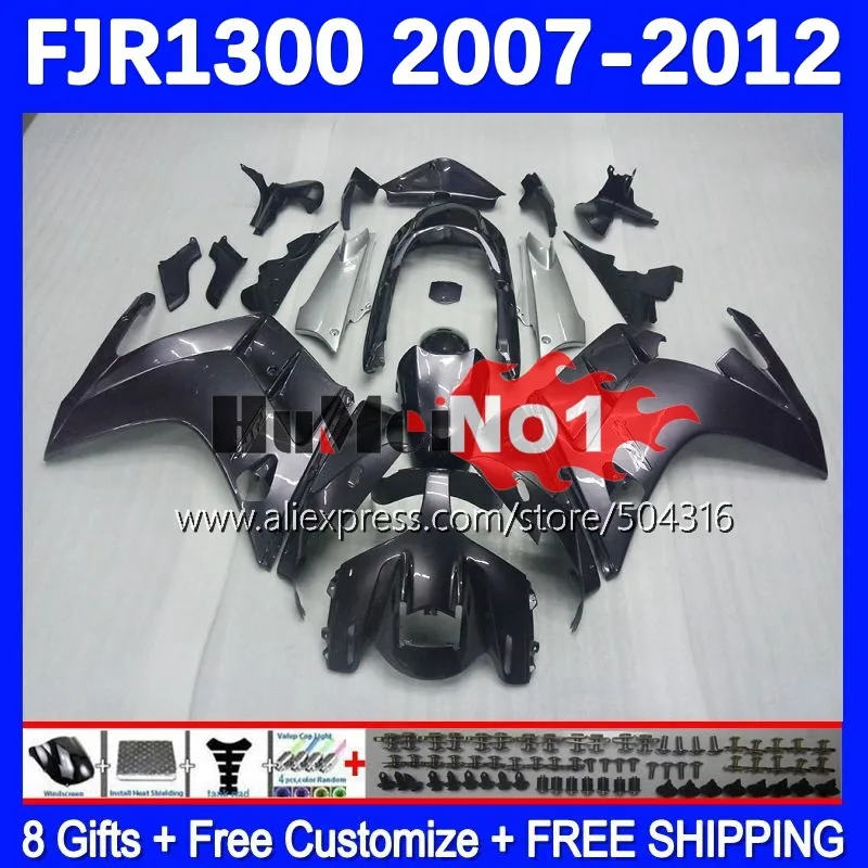 

FJR1300A For YAMAHA FJR-1300 FJR1300 07 08 09 10 11 12 159MC.5 FJR 1300 A C 2007 2008 2009 2010 2011 2012 Fairing stock color