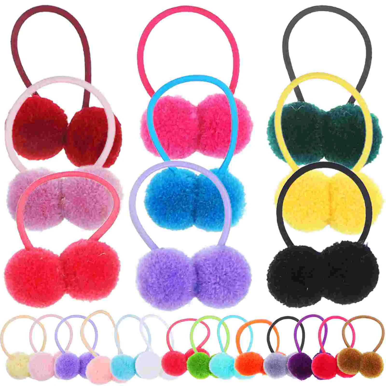 

Детская резинка для волос с помпоном, эластичная резинка для хвоста