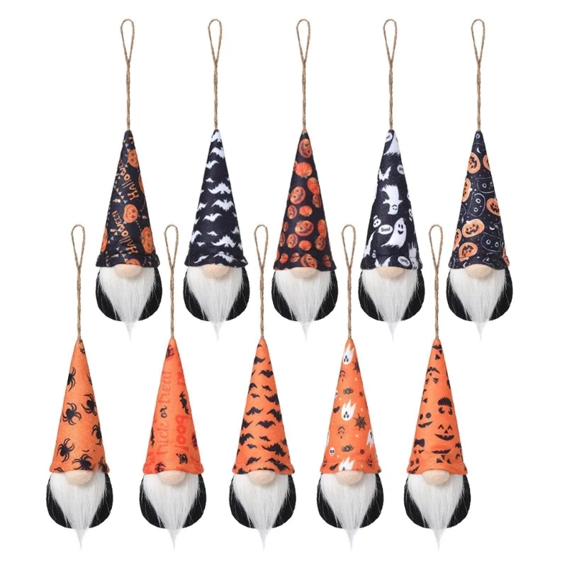 

10pcs Halloween Faceless Small Pendant Festival Party Supplies for Decorations Dwarf Hanger Ornament Pendant