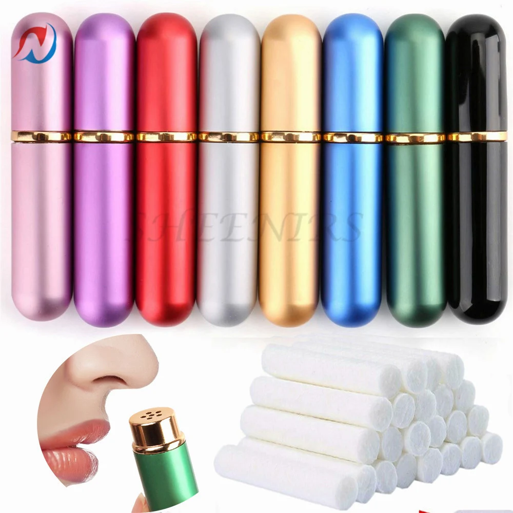 Пустые цветные металлические НАЗАЛЬНЫЕ ингаляторы Sheenirs 2-46 комплектов для