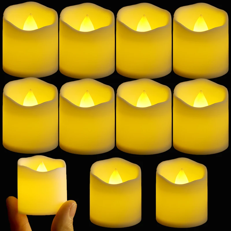 

1/5PCS LED Candles Battery Operated Tealight Wedding Birthday Party Decoration Lights Flameless Electronic Simulation Candles