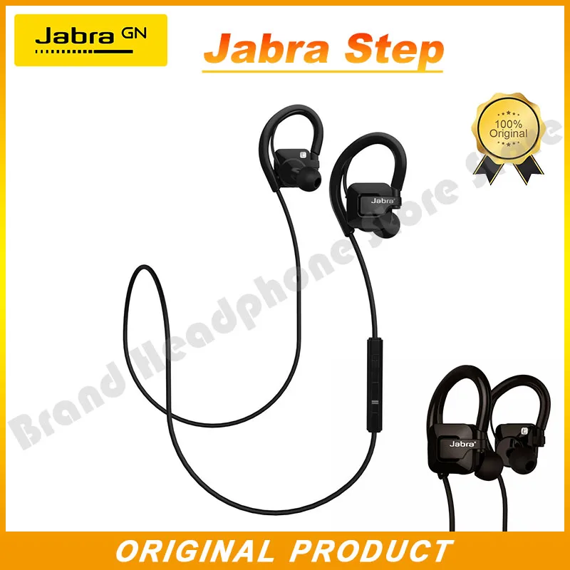 

Original Jabra Step Wireless Bluetooth Stereo Earbuds Handsfree Headset Waterproof Music Sport HD Voice Technology Earphones