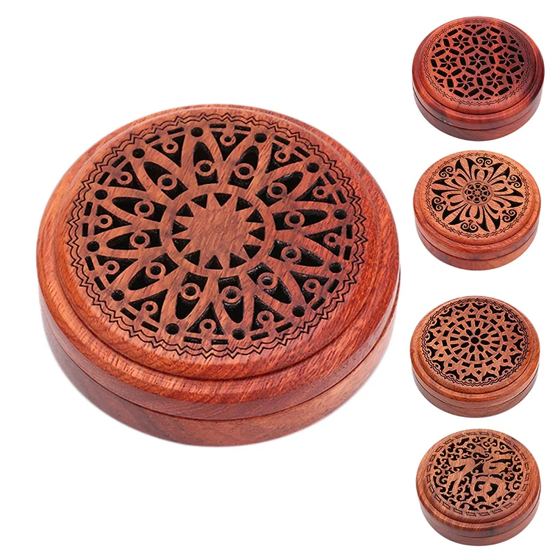 Держатель для курильницы из бамбука подставка с огнеупорной хлопковой