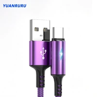 3a breathing light type c fast charge cable quick charge usb cable for xiaomi huawei samsung pixel usb charger cables data cord