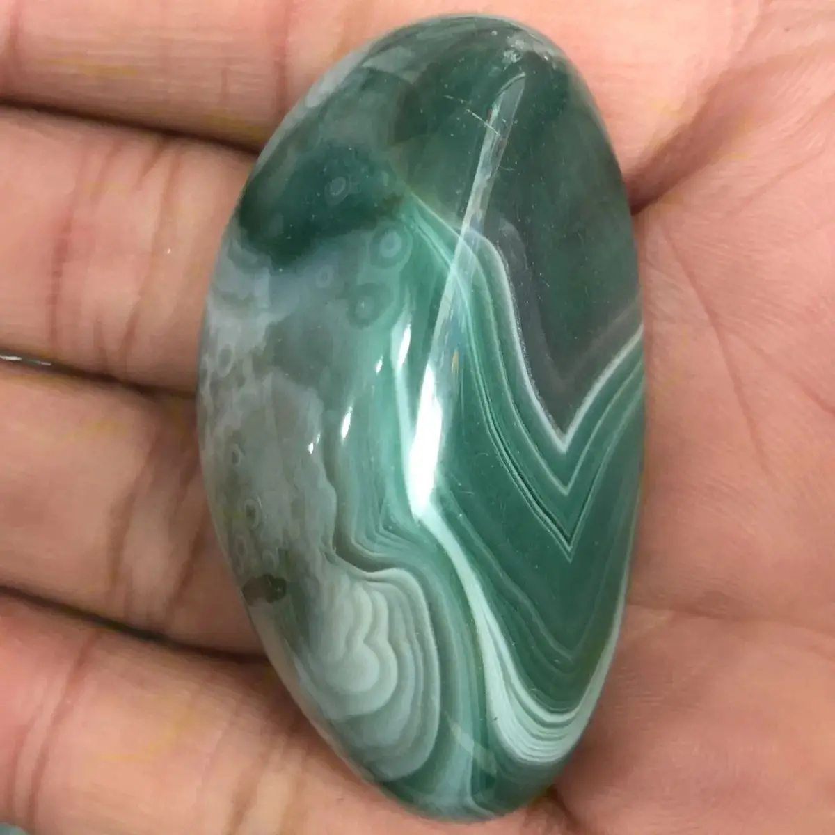 Natural Brazilian Peacock Blue Agate Handle Piece Original Stone Authentic Agate Original Stone Handle Piece Blue Agate Handle