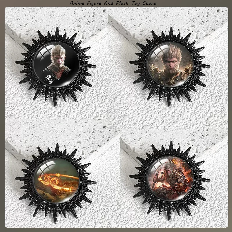 Черная Брошь Wukong Булавка Унисекс Модный Аксессуар Для Шапок Одежды Галстуков