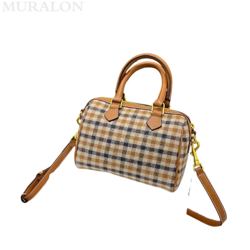 Клетчатая клетчатая сумка-подушка дизайнерская модная классика 2024 новая женская