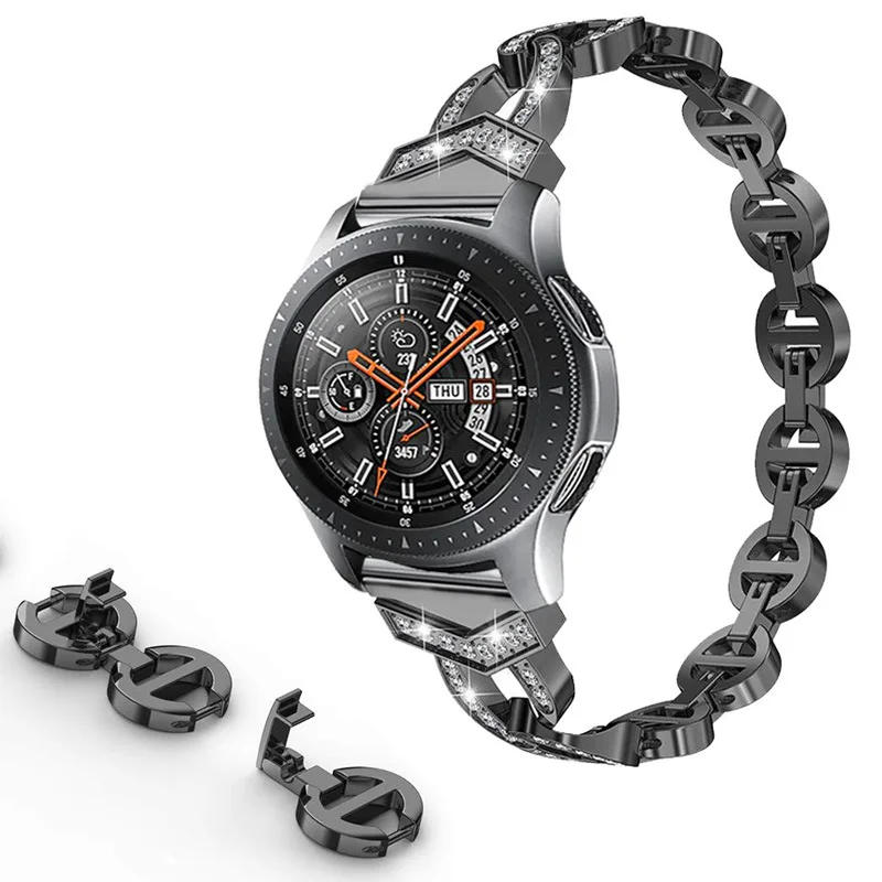 22mm Heart Metal Bracelet for Samsung Galaxy Watch 5 Pro 4 Classic 3 Band 40 44mm Gear Strap 20mm for Huawei Watch gt3 pro Wrist