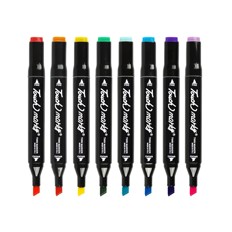 12/24/30/36/40/48/60/80/120สี Art Marker มังงะ Scrapbooking ฉลากบุ๊คมาร์คปากกาคู่หัวเครื่องหมาย Sketching