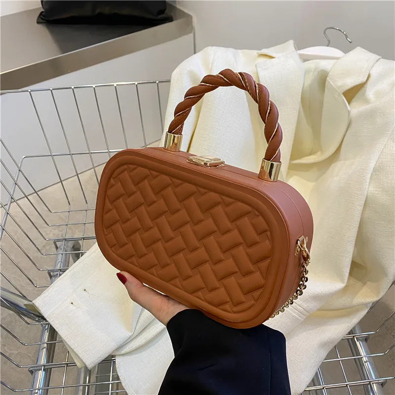 

Женская сумка-тоут на цепочке, роскошный разноцветный ранец на плечо, Дизайнерская Дорожная сумка кросс-боди для ужина