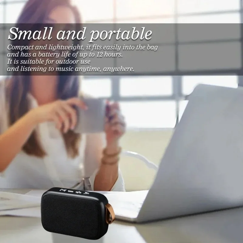 Фото Новый беспроводной Bluetooth-динамик, уличный портативный сабвуфер, мини-динамик, домашний тканевый динамик для карт, уличный, в помещении, для спорта, высокое качество №3