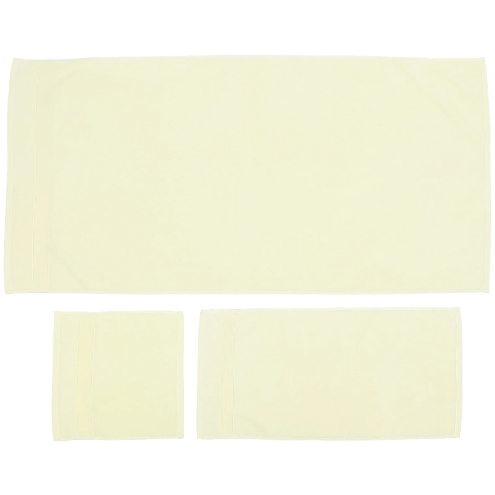 

3pcs Beach Washcloths Lightweight Towels Towel Set Bath Towel Sets for Bathroom Adult Hotel Kids