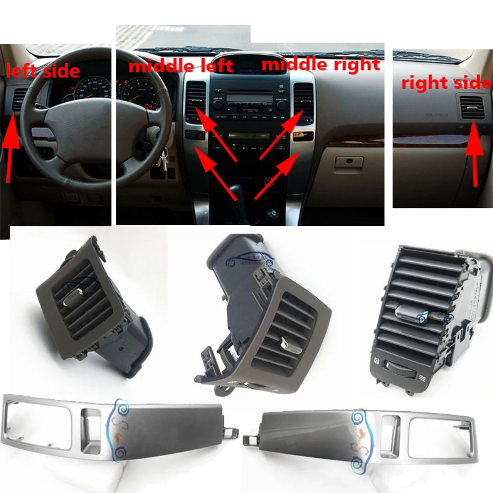 Для Toyota Land Cruiser Prado 120 Lexus GX470 2003-2009 воздуховод кондиционера A/C вентиляционные