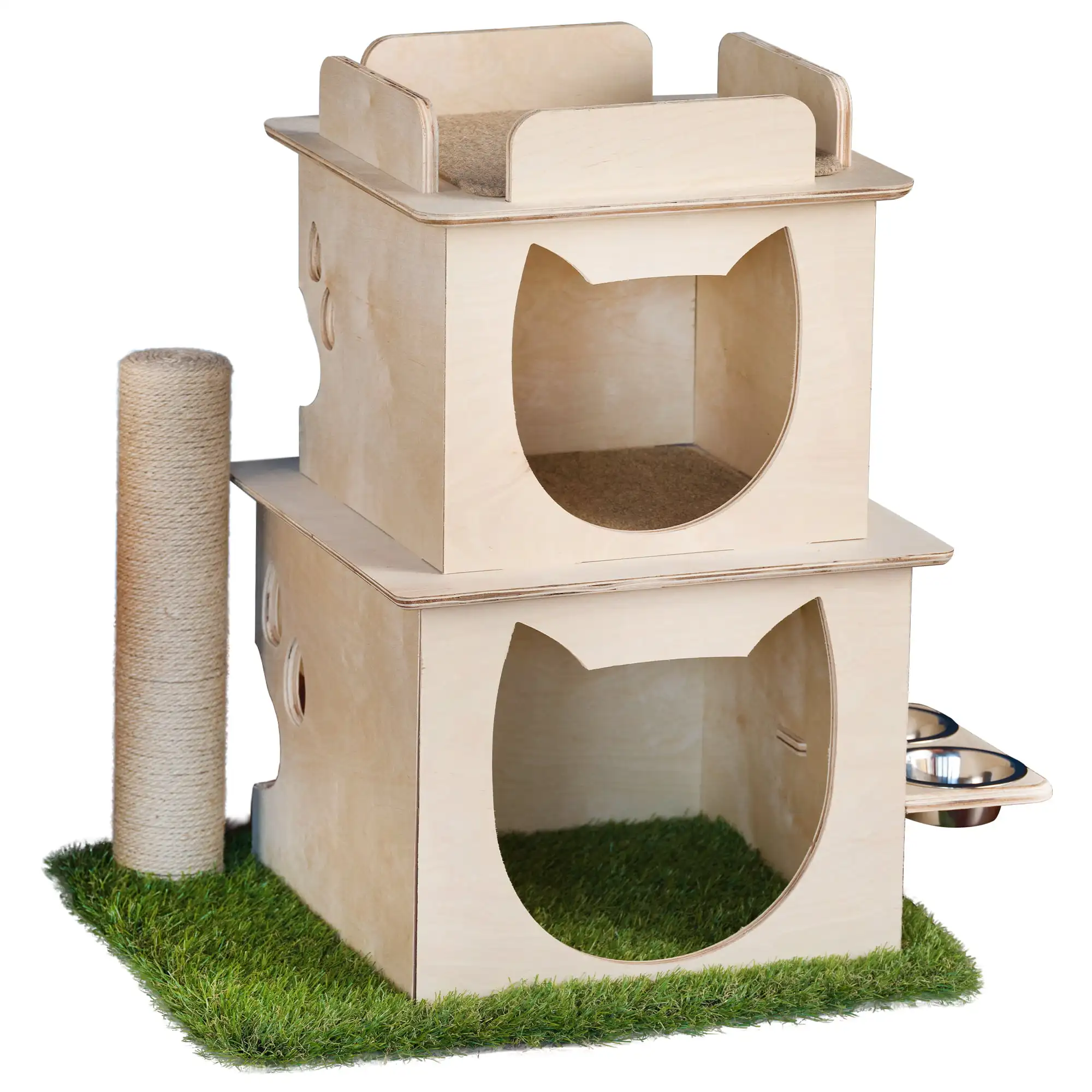 

Modern Cat Loft with Scratching Post