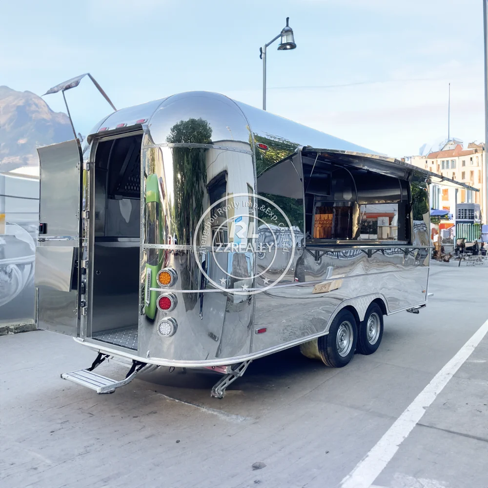 Индивидуальный DOT CE Food Truck Киоск для мороженого и закусок Концессионный пищевой