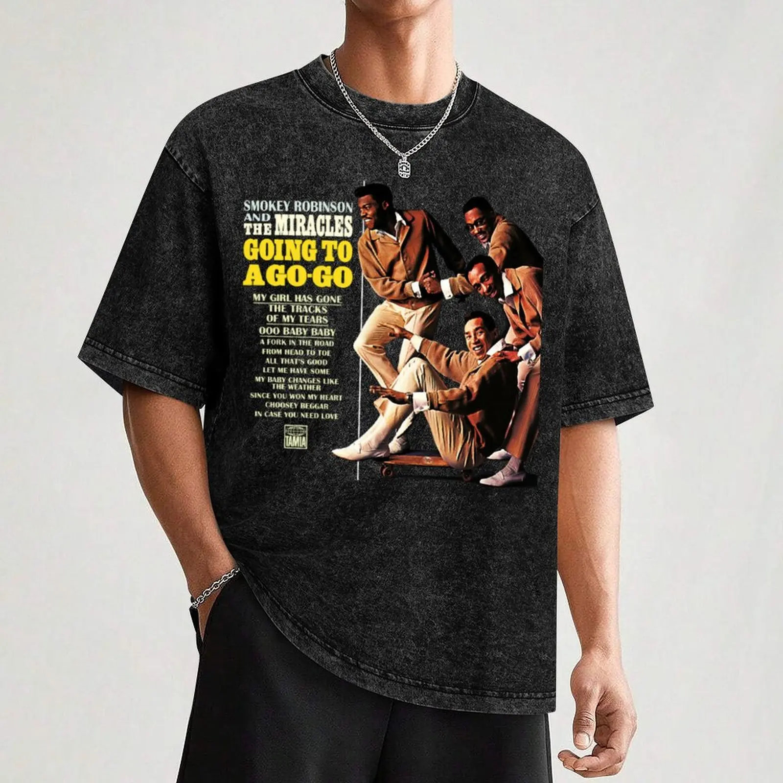 М500-412-НВ. Смокиная музыка Робинсон и чудеса 'Going to a Go' футболка унисекс с