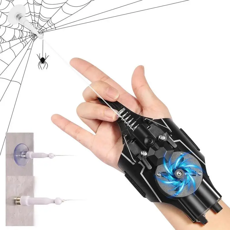 

Web Shooter Launcher String Toy Electric Reel-in Spider Web Shooters Real Silk Toy for Kids Cosplay Role-Playing Toys