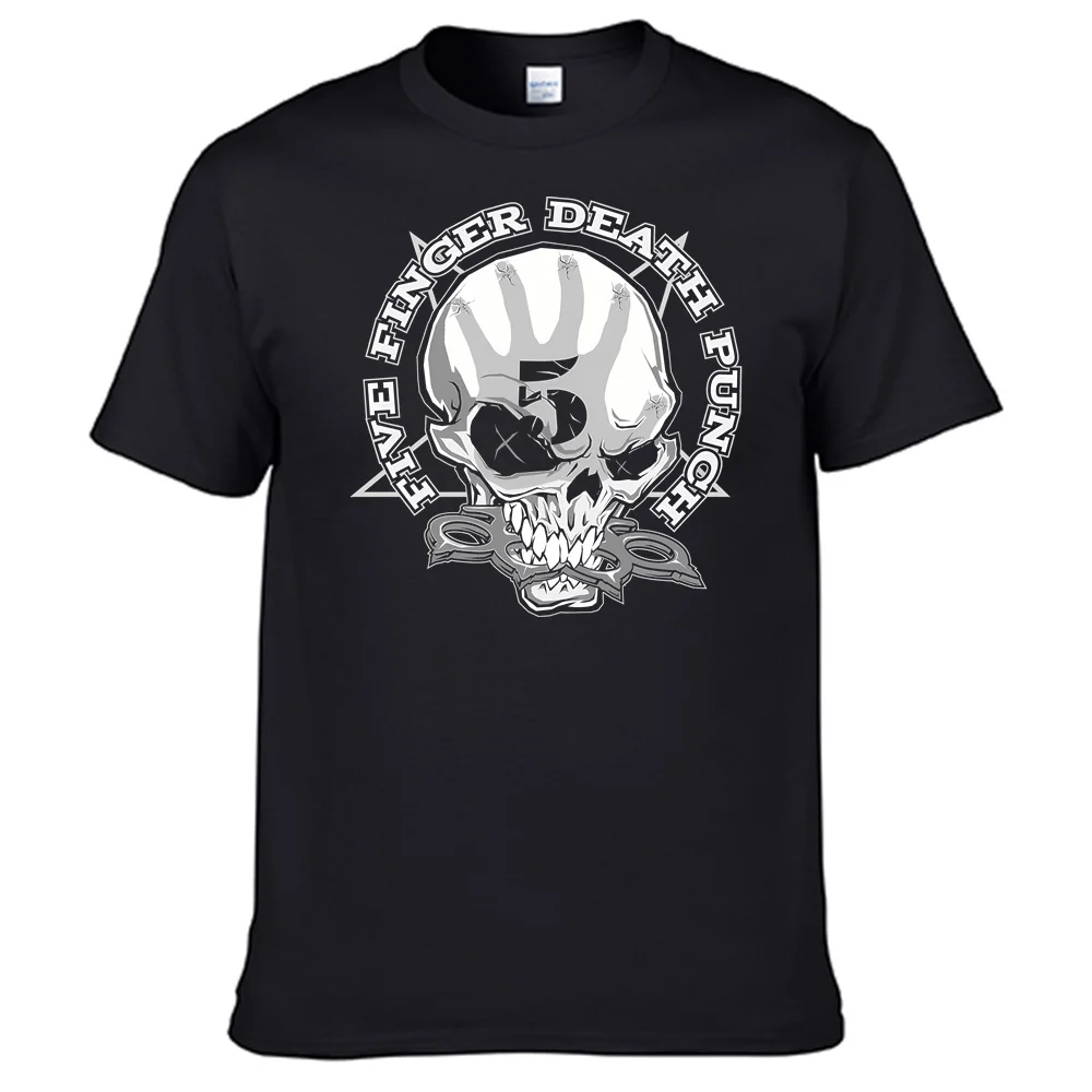 Футболка из 100% хлопка с принтом Five Finger Death Punch N0