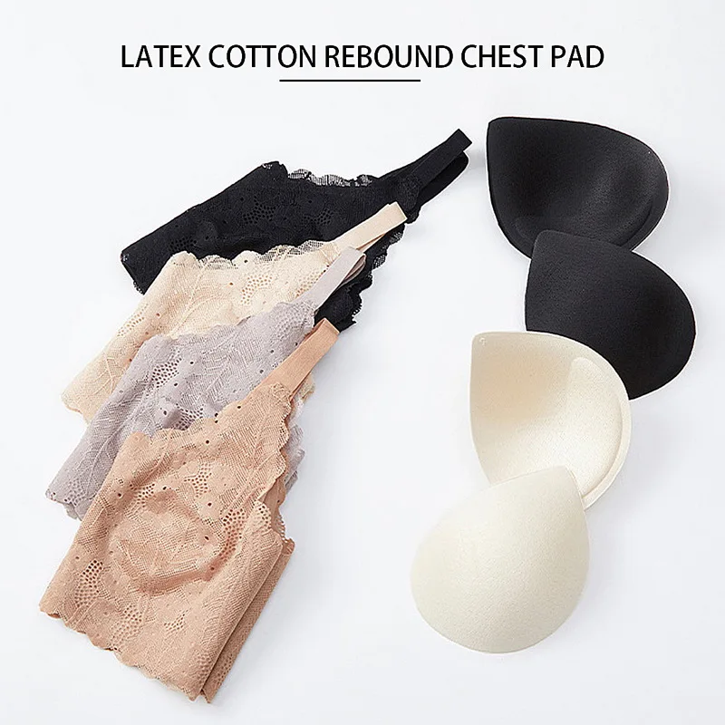 Бюстгальтер женский из латекса и тайского с V-образным вырезом |