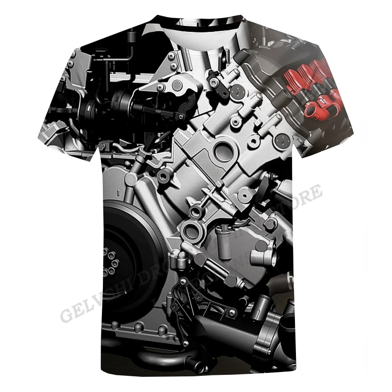 

Engine 3D Print T-shirt Men Women Fashion T-shirts Kids Hip Hop Tops Tee Engine T Shirt Oversized Casual Boys Camisetas Hombre