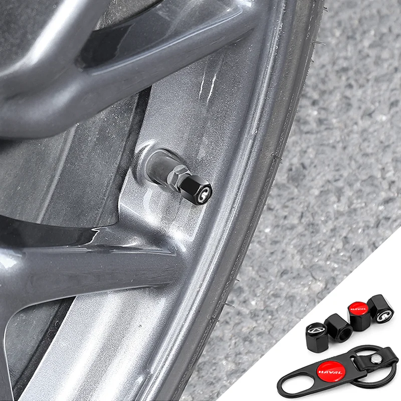 

4Pcs Aluminum Car Valve Stem Cap Tire Wheel Stem Air Cover Keychain for Toyotas Yaris Hilux Corolla Avensis Emblem Prado Cruiser