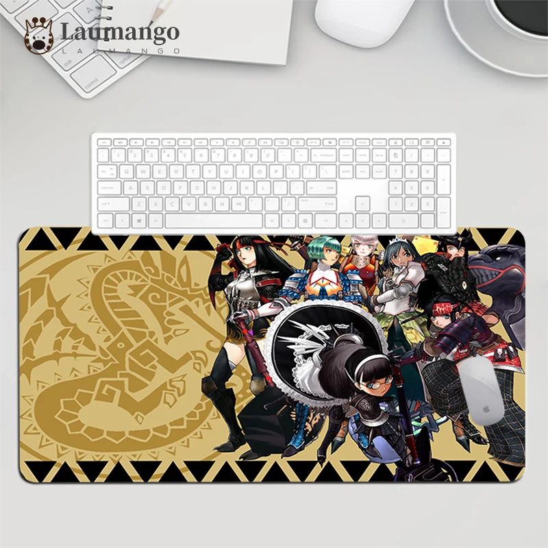 

Mouse Ped Anime Mats Monster Hunter Rubber Keyboard Computer Desk Pc Gamer Large Pad Xxl Mause Office Tables Gaming Mat Mousepad