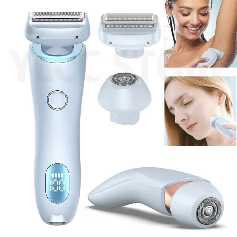 Electric Razors for Women 2 In 1 Bikini Trimmer Face Shavers