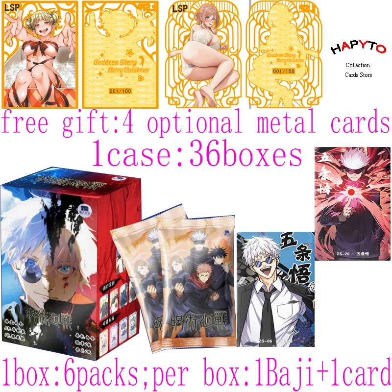 2024 новейшие карты манго юютсу касин JJK бустер коробка Gojo Satoru Nanami Sukuna хобби