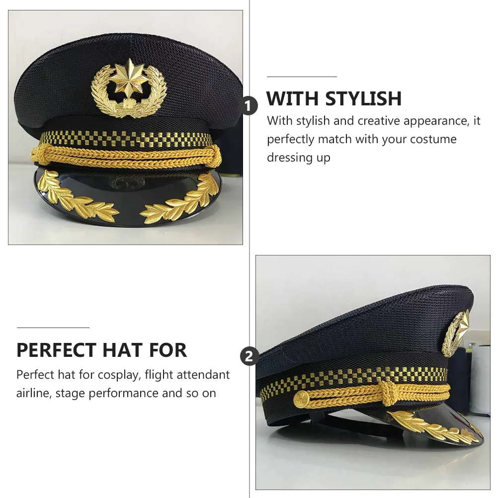 Лодочная шляпа с большими полями матросская форма авиационная женская одежда