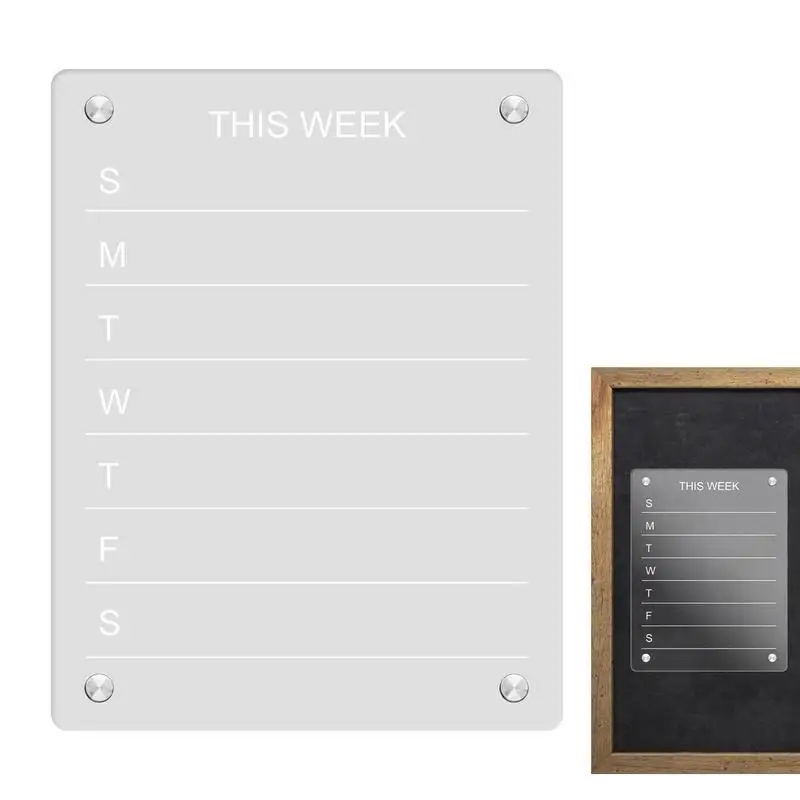 

Magnetic Acrylic Calendar For Fridge Acrylic Fridge Magnetic Dry Erase Board Fridge Calendar Dry Erase Calendar Kit For
