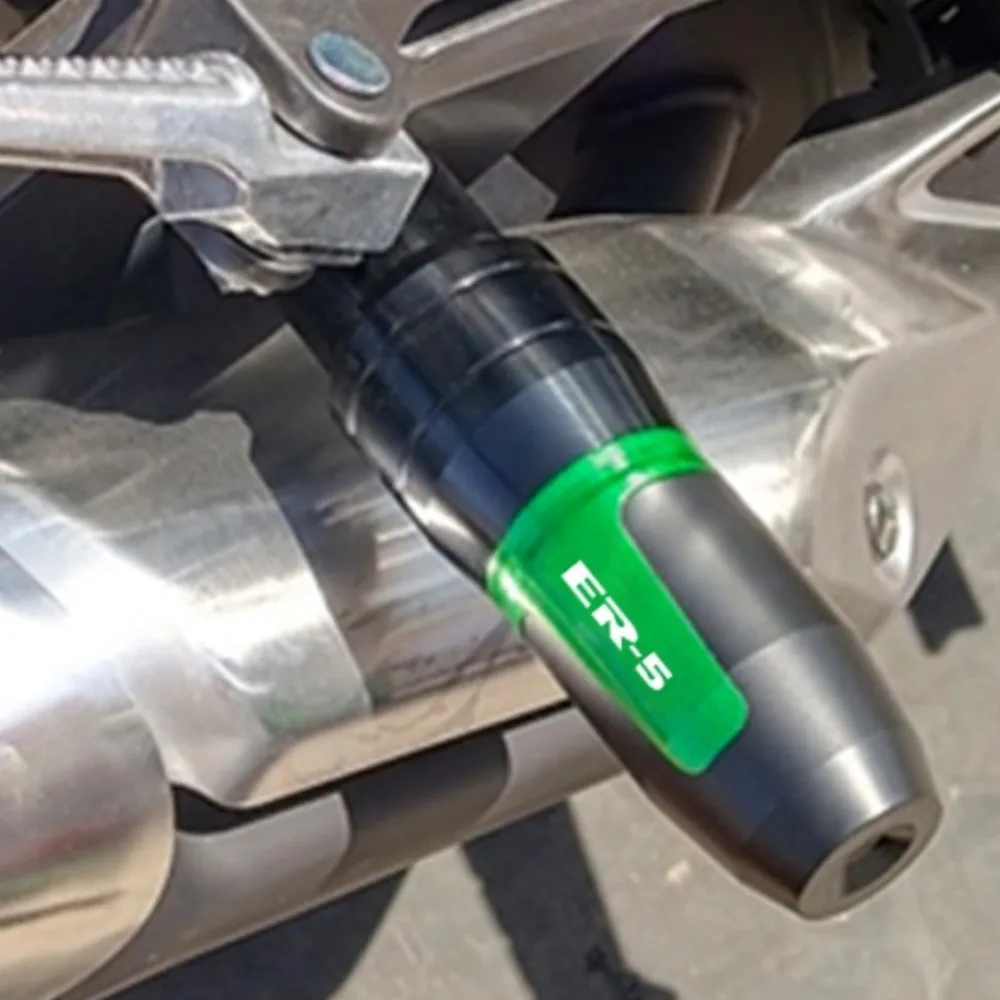

Motorcycle Exhaust Crash Guard FOR KAWASAKI ER-5 2004 2005 2006 2007 2008-2021 Frame Sliders Engine Falling Protection Pad