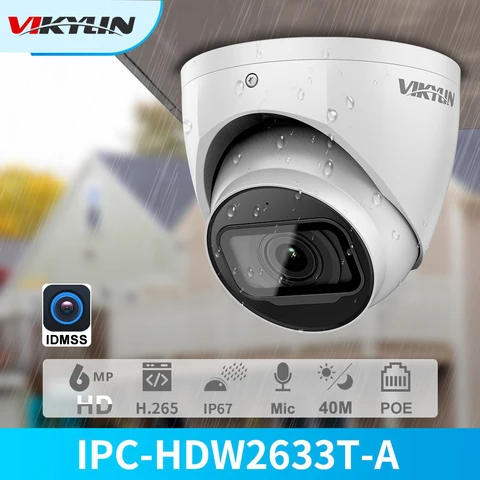 IP-камера видеонаблюдения Vikylin DHOEM OEM, 4 МП, 6 МП, металлическая, встроенный микрофон, замена 4433C-A 4631C-A IPC APP