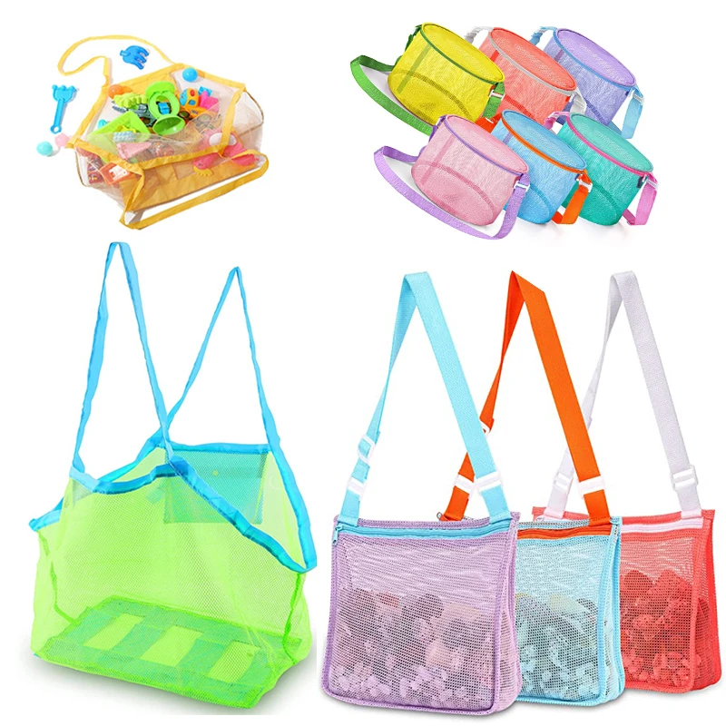 

Protable Beach Bag Anti-sand Net For Kids Beach Toy Towel Storage Mesh Travel Large Capacity Toy Outdoor Waterproof Storage Bags