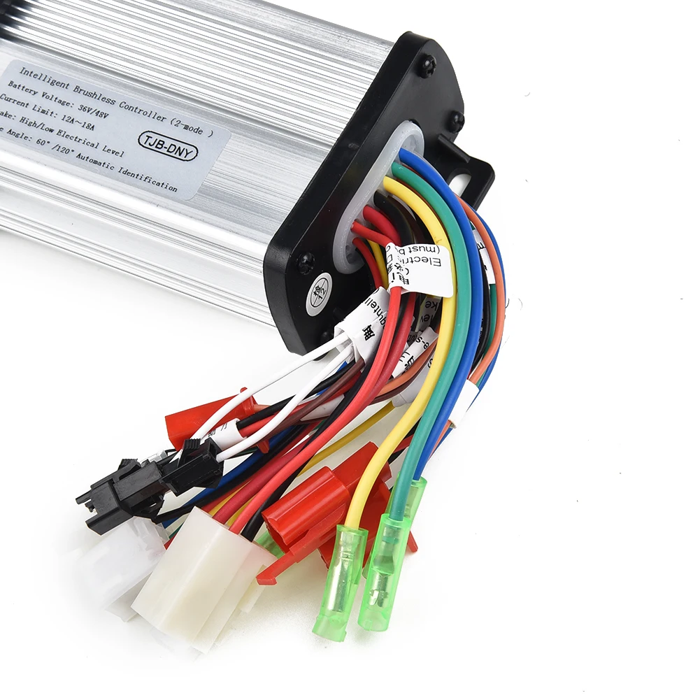 Велосипедный контроллер, 1 шт., 36 В/48 В, два режима, электрический велосипед, интеллектуальный бесщеточный двигатель постоянного тока в пределах 18 А, 6x дюйма