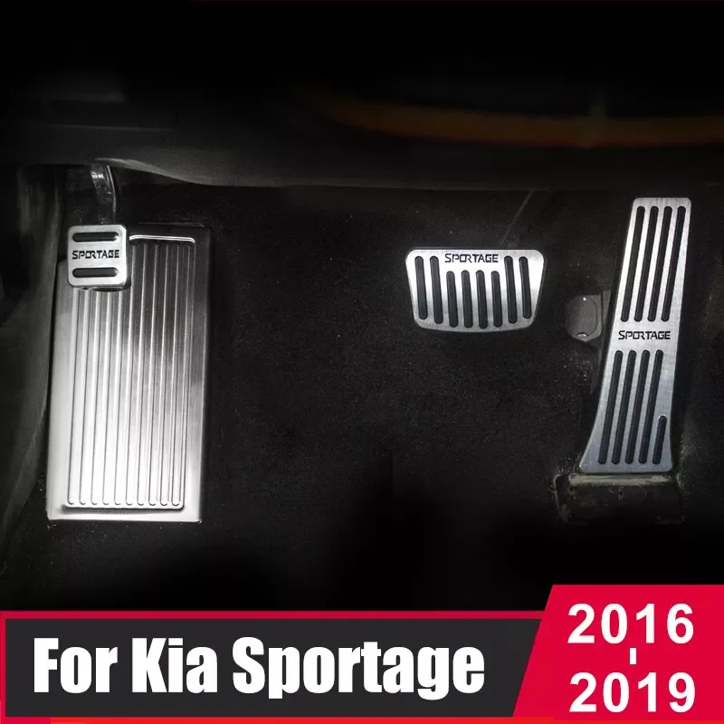 

Pedal Car Accelerator Fuel Brake Pedal Foot Rest Pedals Cover Pad For Kia Sportage 4 QL 2016-2018 2019 2020 2021 Accessories